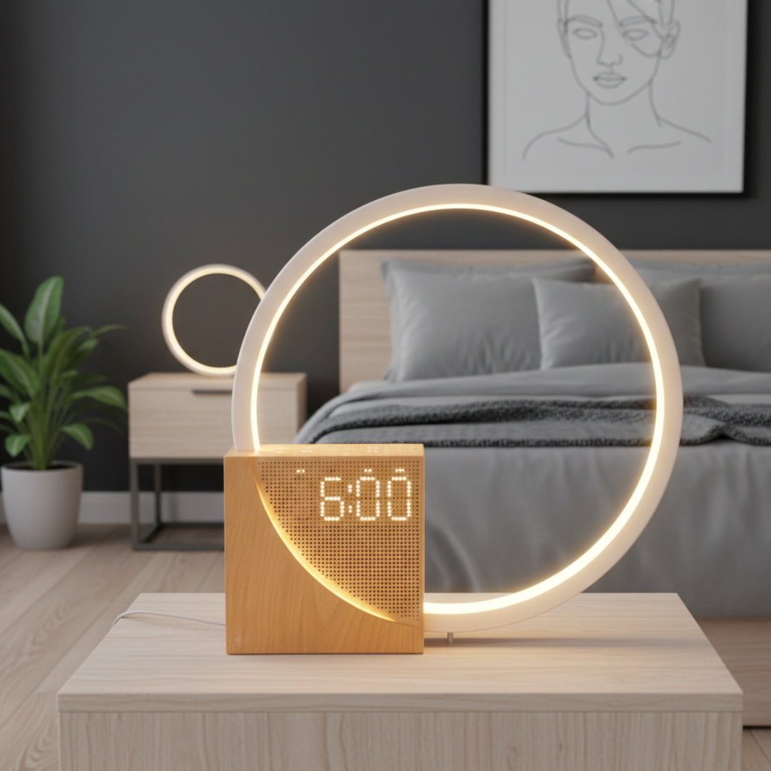 Touch-Nachttischlampe mit Weißem Rauschen zum Schlafen im Schlafzimmer | Lersk