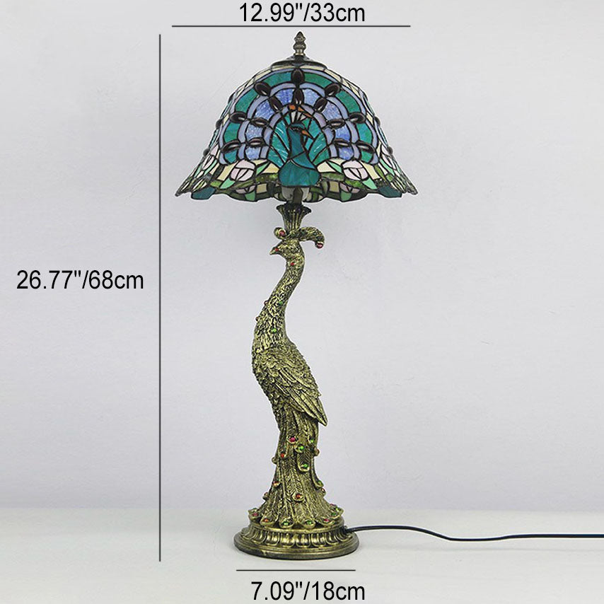 Aurena Tiffany-Style Table Lamp With Colorful Dome Shade | Lersk