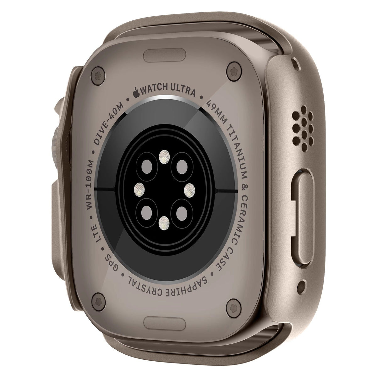 NovaGuard Apple Watch Ultra Case With Clear Tempered Glass Screen Protector