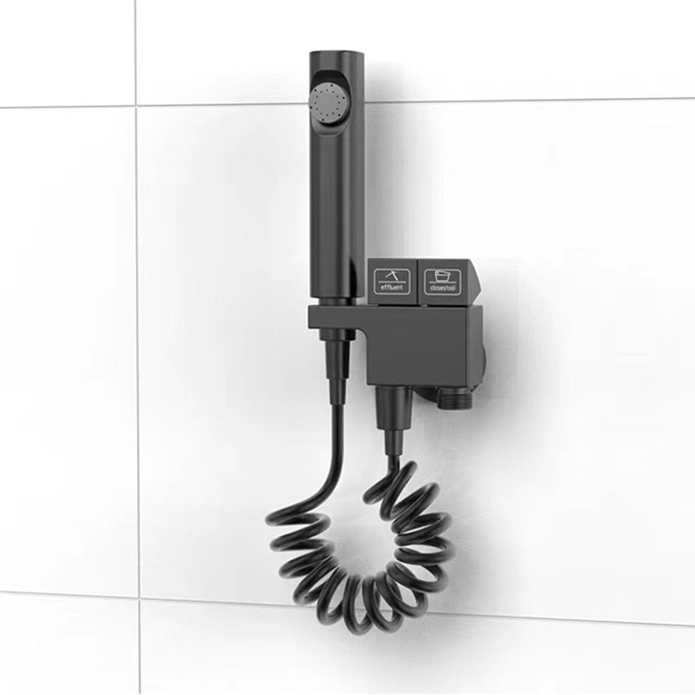 Kit de pulvérisateur de bidet portatif Miraqua avec valve d'angle à double sortie | Lersk