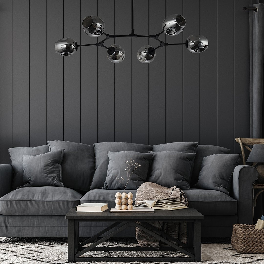Závěsná skleněná lampa NovaRay nastavitelná LED teplé světlo | Lersk