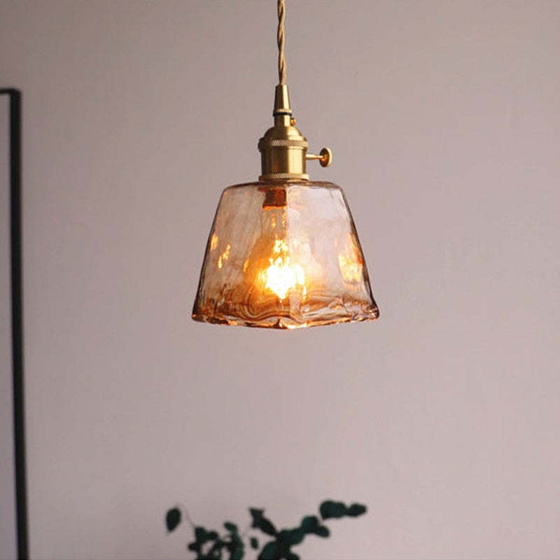 Aurelia Retro LED Pendant Light in Gold Metal Fixture | Lersk