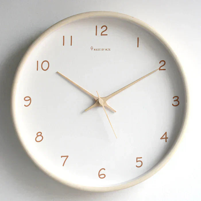 Elmora Analog Wall Clock With Silent Movement Solid Wood | Lersk