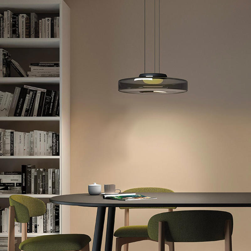 Asteron Glass Pendant Light in Bauhaus Style Ceiling Lamp | Lersk