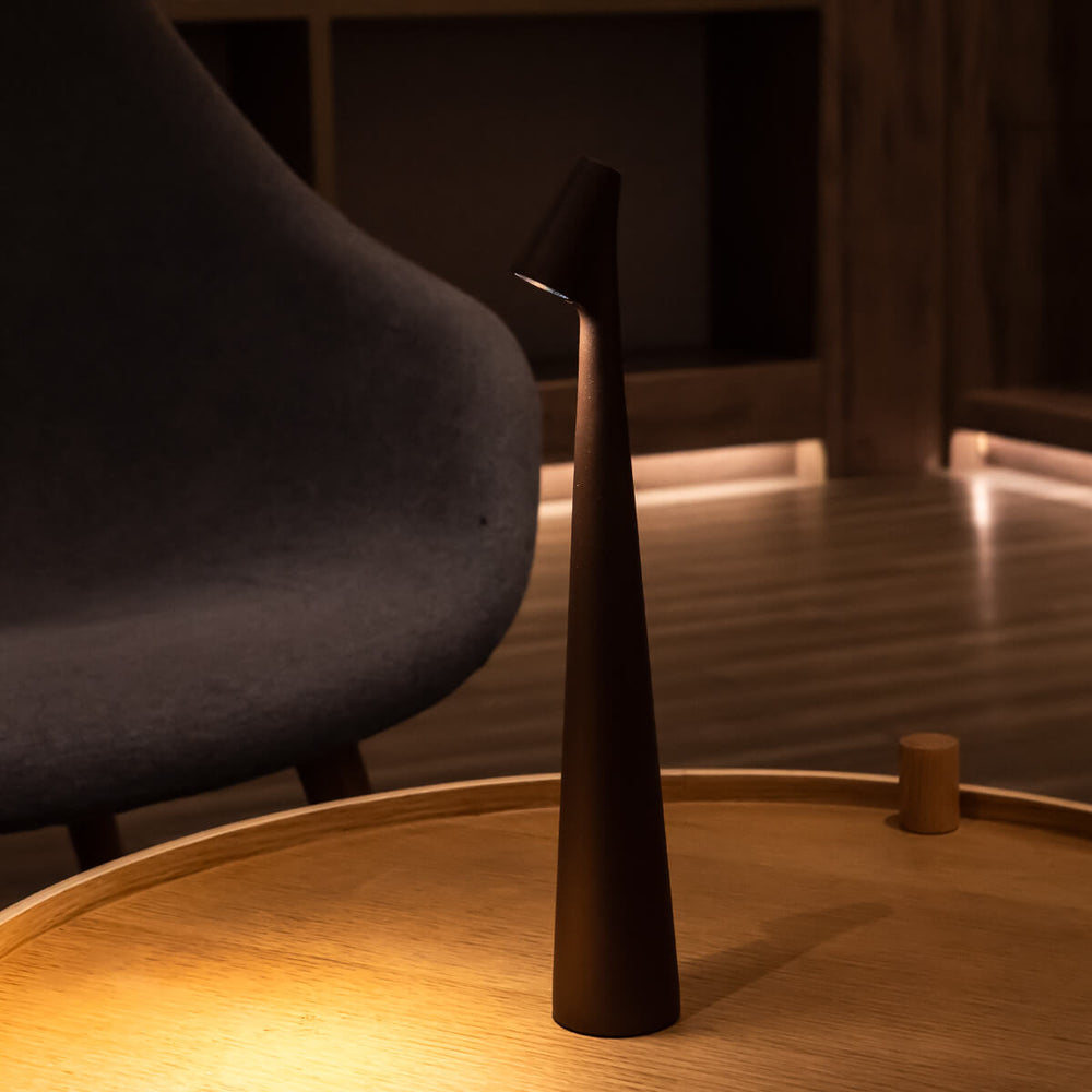 Nordic Minimalist Cordless Table Lamp Rechargeable Soft Warm LED For Small Spaces | Lersk