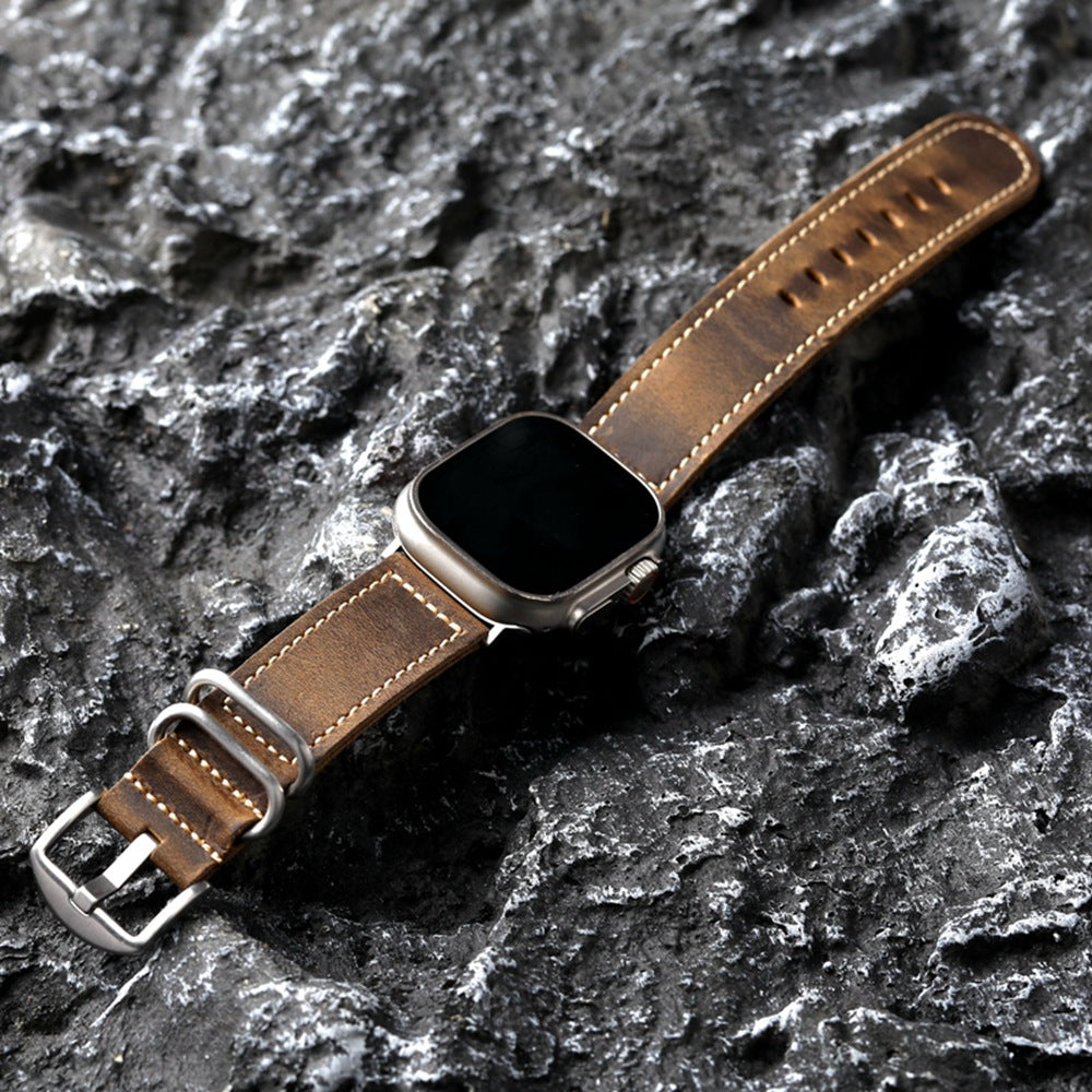 Cavelle Vintage ručně vyráběný kožený řemínek pro Apple Watch | Lersk