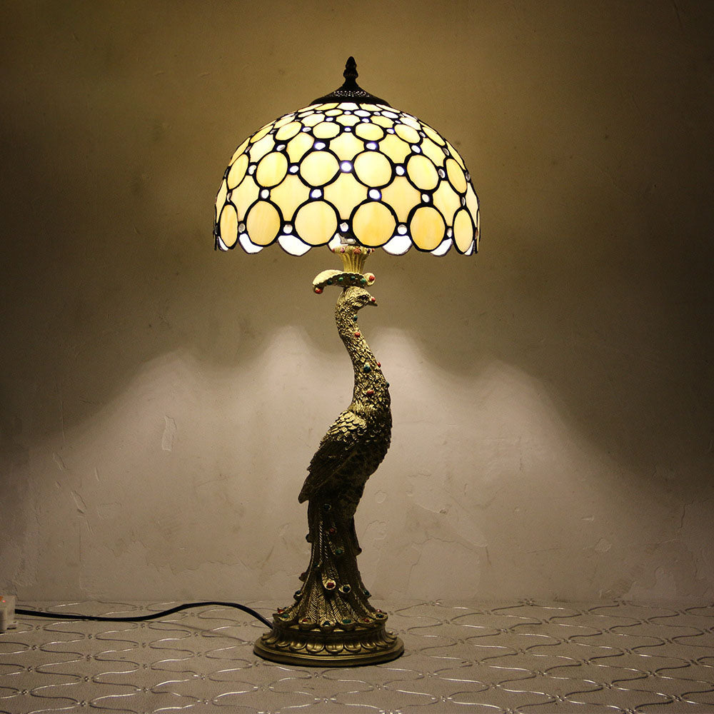 Aurena Tiffany-Style Table Lamp With Colorful Dome Shade | Lersk