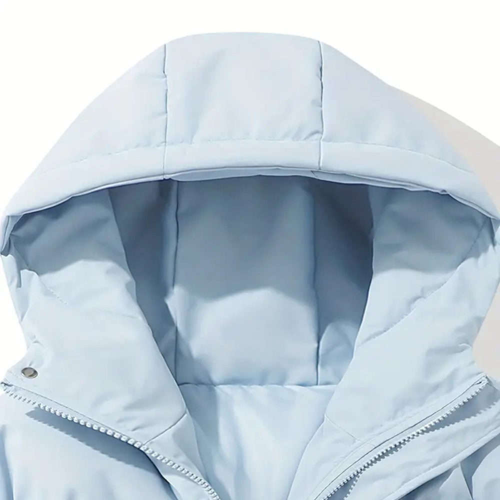 AstraNova Damen Steppjacke mit Kapuze, isoliert für Winterwärme | Lersk