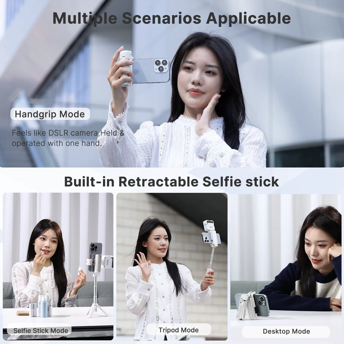 LumaFlex Bluetooth Selfie Stick With 360° Rotating Holder