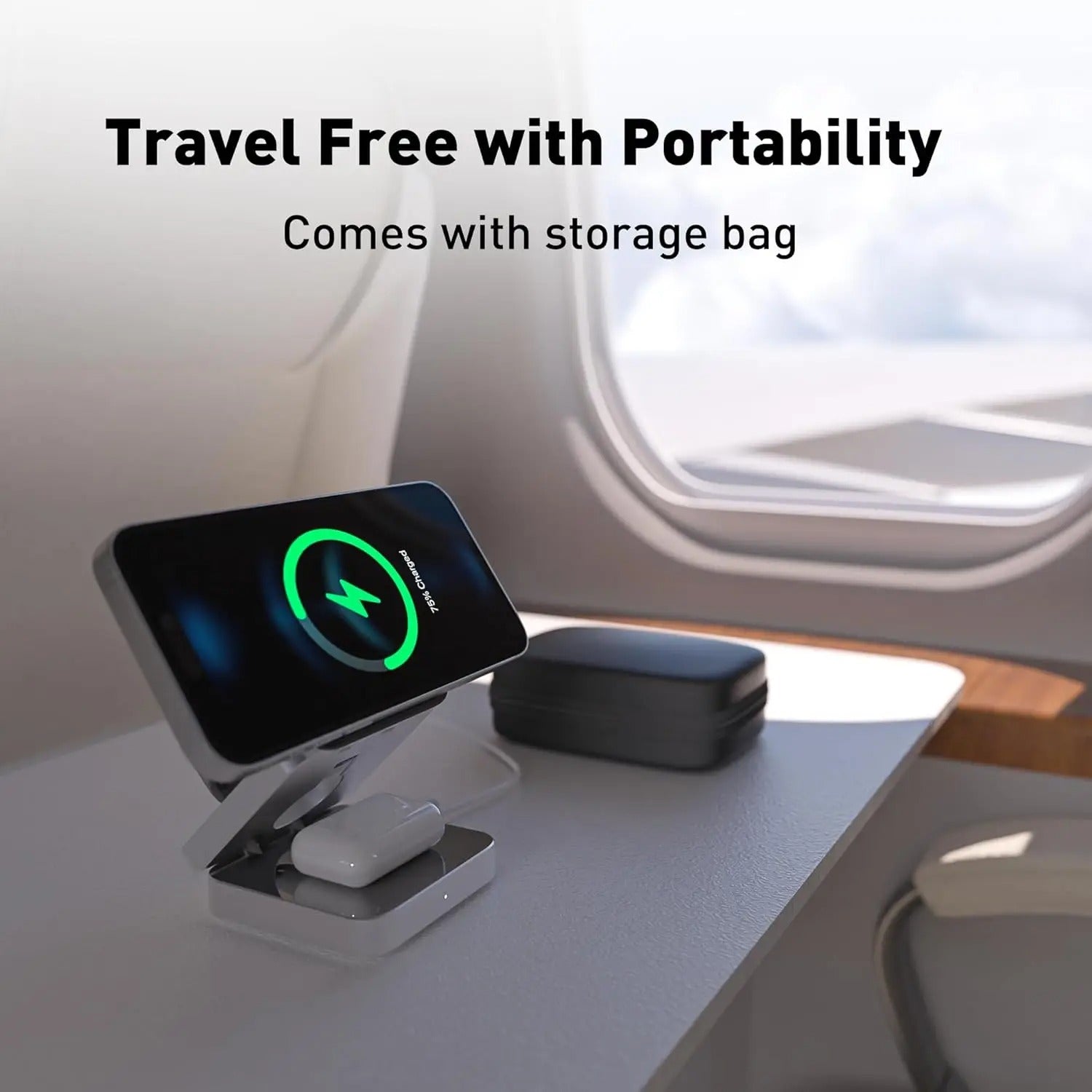 Magnetic Foldable Wireless Fast Charger For iPhone AirPods | Lersk