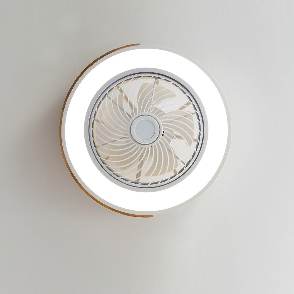 Ventilateur de plafond Boreal Timber avec lumière LED économique et pales en bois | Lersk