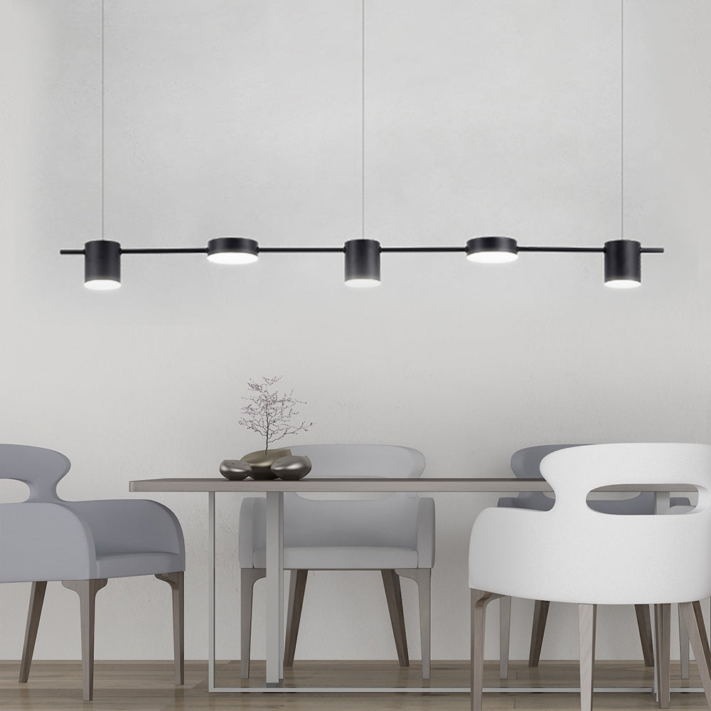 Sophie Drum Aluminium Pendelleuchte Schlanke Insel 3 Licht Zuhause | Lersk