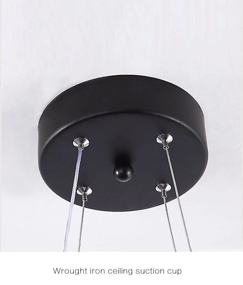 Liora | Candeeiro de Teto LED com Laço Preto | Lersk