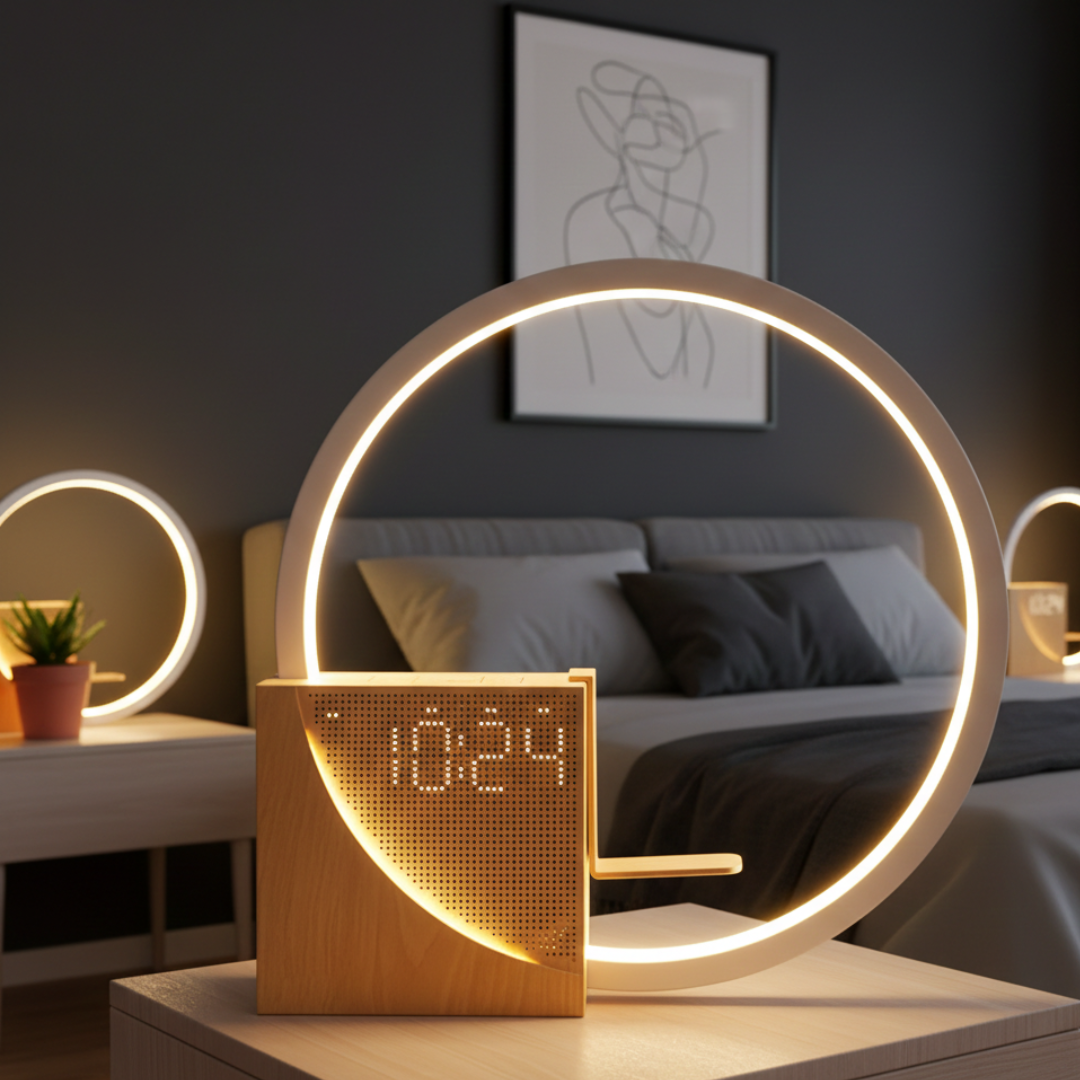 Touch-Nachttischlampe mit Weißem Rauschen zum Schlafen im Schlafzimmer | Lersk