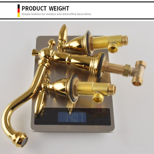 Marcelli Vintage Brass Double-Handle Bathroom Faucet for 3-Hole Sink | Lersk