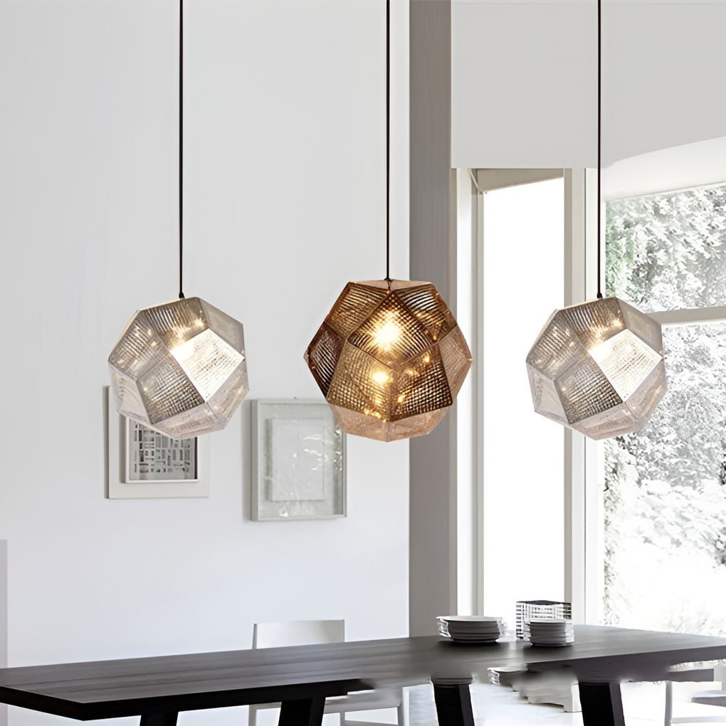 LichtDesign Geometrisk Rund Pendellampe Holdbar Metal Hjem | Lersk