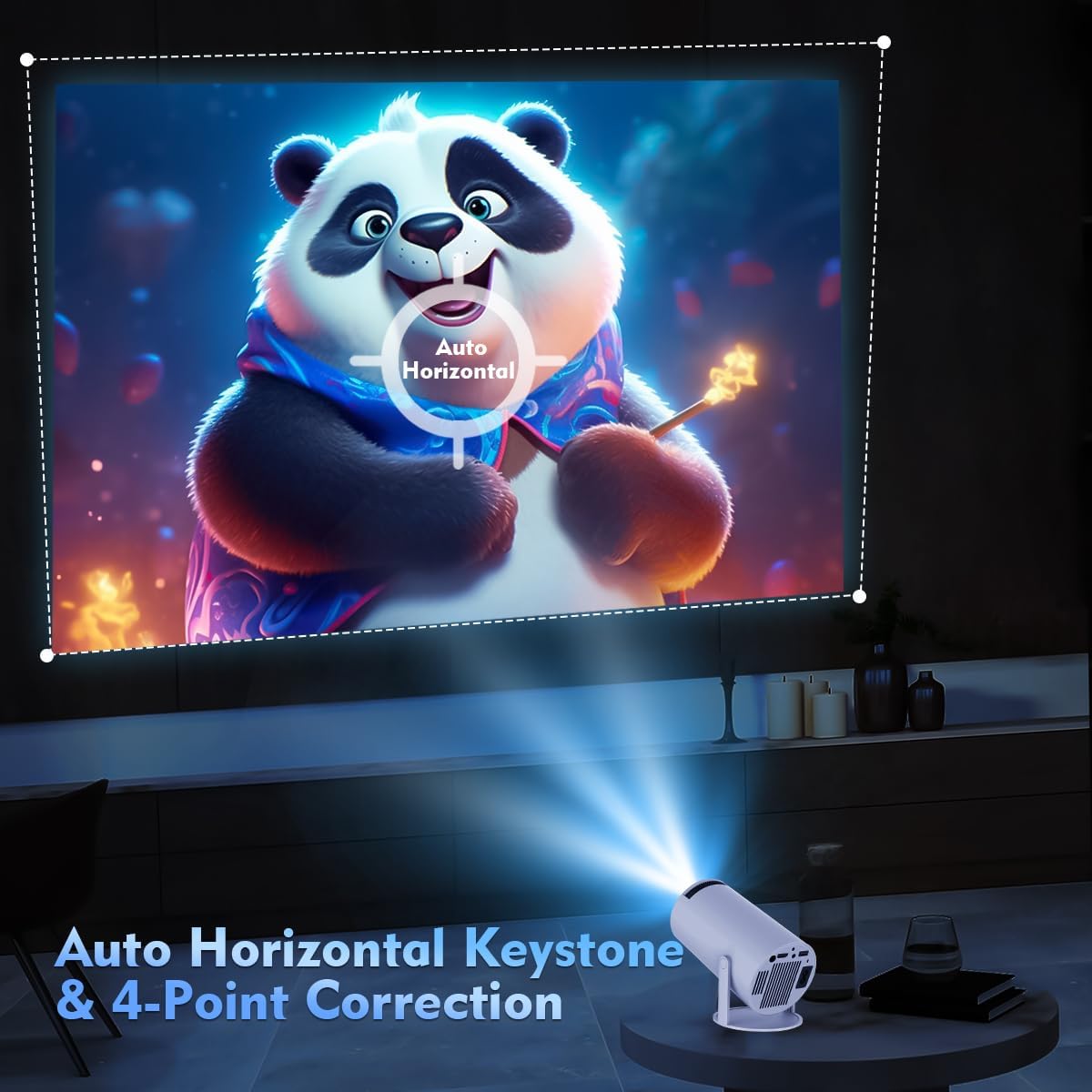 LumaPulse Mini 4K Projector Portable Home Theater System | Lersk