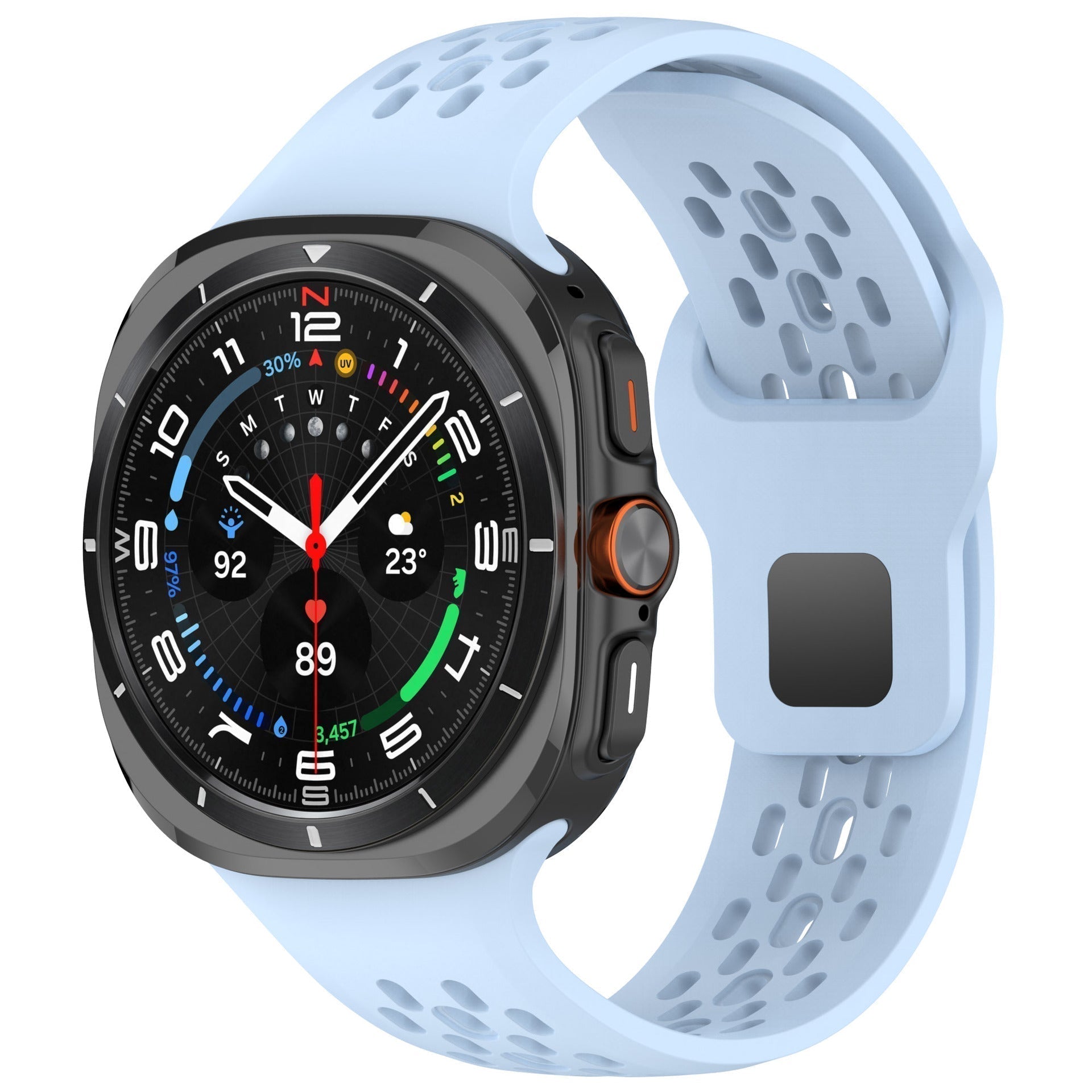 Kirrea Prodyšný silikonový sportovní řemínek pro Galaxy Watch 7 Ultra 47mm | Lersk