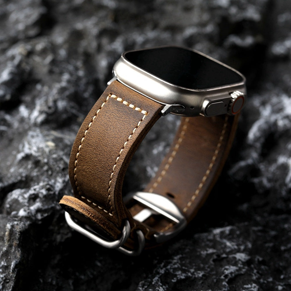 Cavelle Vintage ručně vyráběný kožený řemínek pro Apple Watch | Lersk