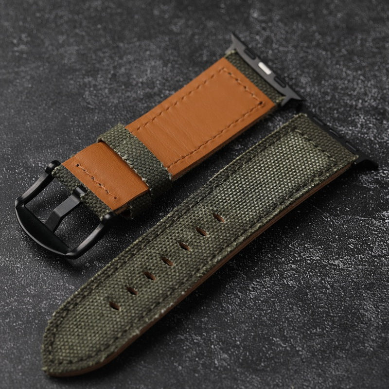 Cinturino in tela e pelle per Apple Watch | Lersk
