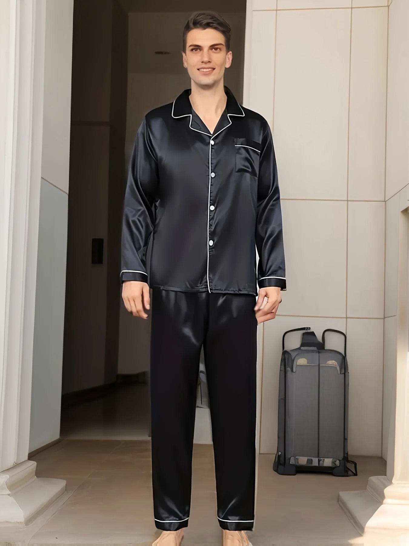 Luxury Men's Pajamas and Elegant Nightwear, Comfortable and Breathable for Restful Sleep | Lersk