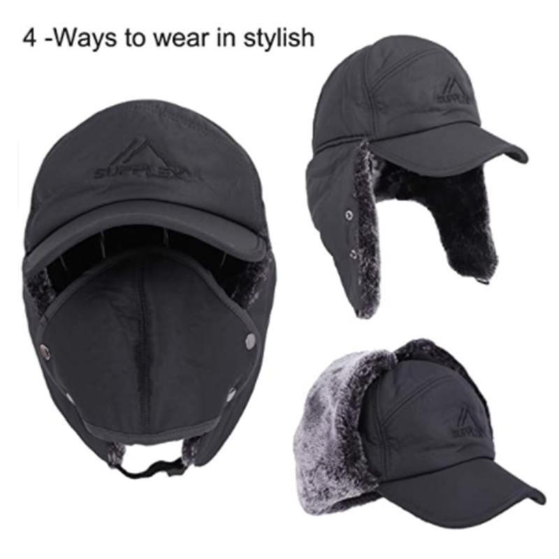 Super Warm Windproof Hat With Earflap Mask For Winter Outdoor Use Everyday Comfort | Lersk