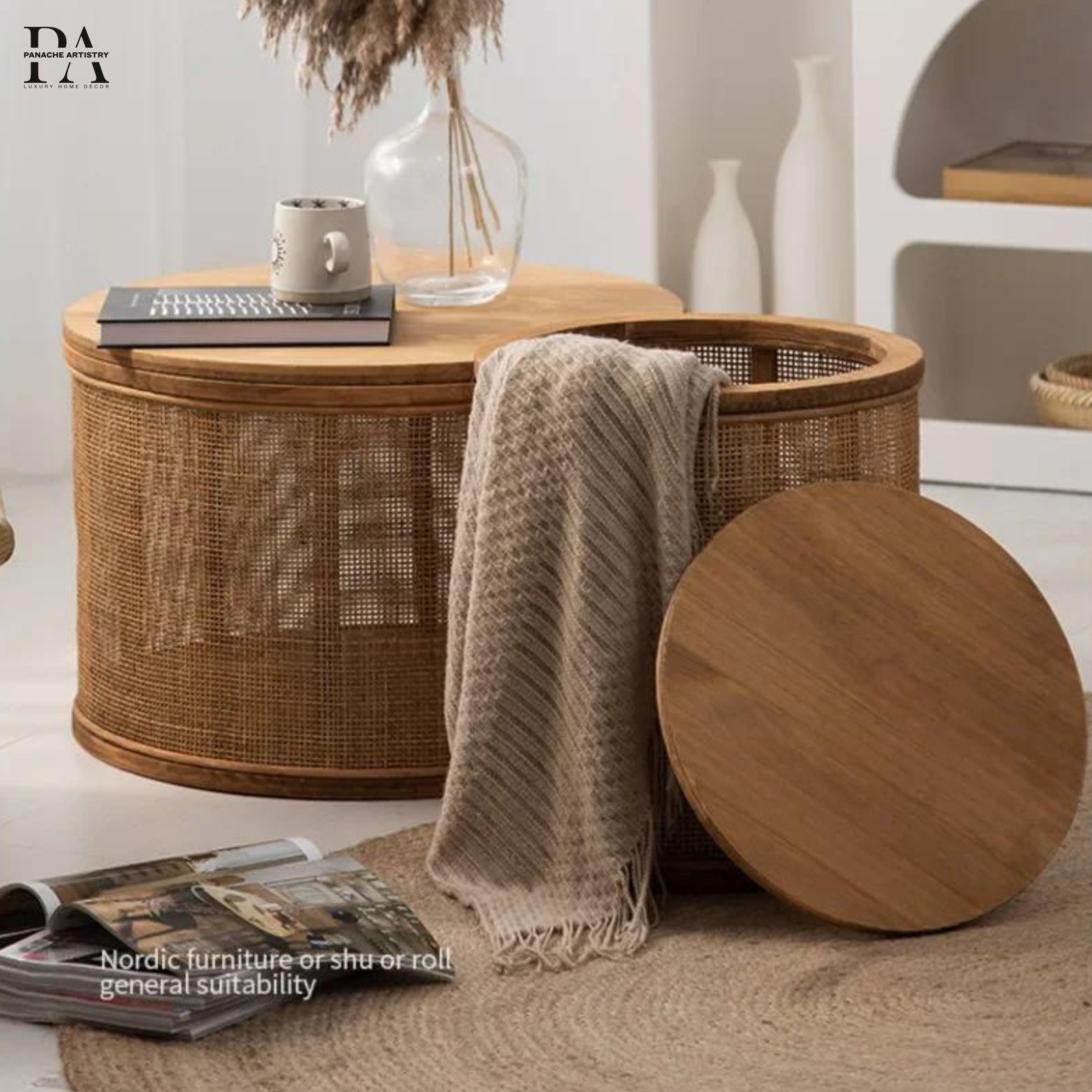Liora Rattan Sofabord | Lersk