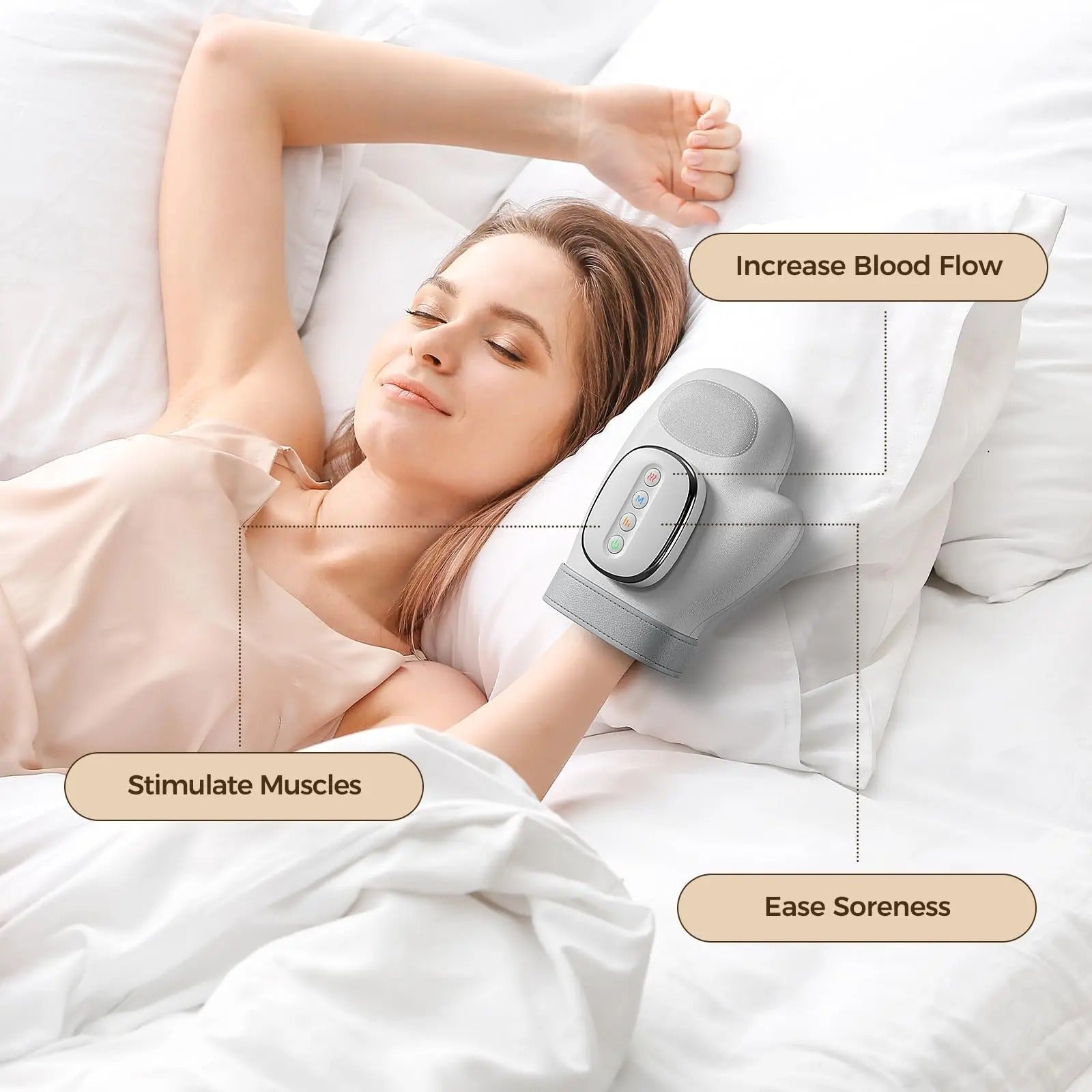 Pro Hand Massager With Heat And Airbag Compression For Busy Professionals | Lersk
