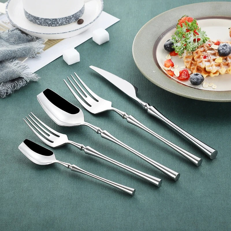 Marina Silver Cutlery Set in 18/10 Stainless Steel | Lersk