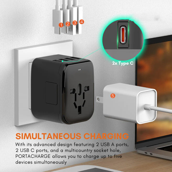 Global 100V To 220V Smart Travel Adapter Voltage Converter For Worldwide Travel Use | Lersk