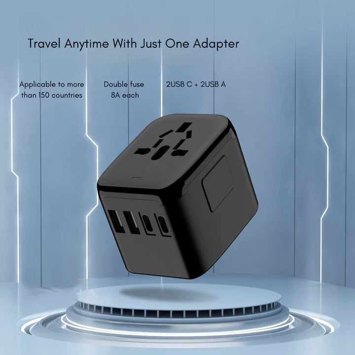 Global 100V To 220V Smart Travel Adapter Voltage Converter For Worldwide Travel Use | Lersk