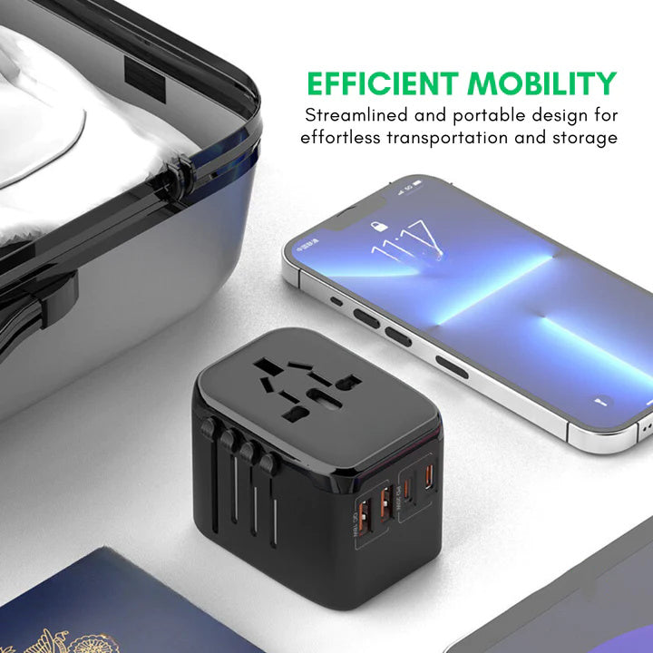 Global 100V To 220V Smart Travel Adapter Voltage Converter For Worldwide Travel Use | Lersk
