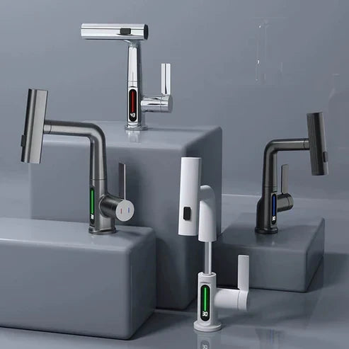 Aqualine FluxPull Pull Out Faucet With 60 cm Extendable Hose And 360 Swivel