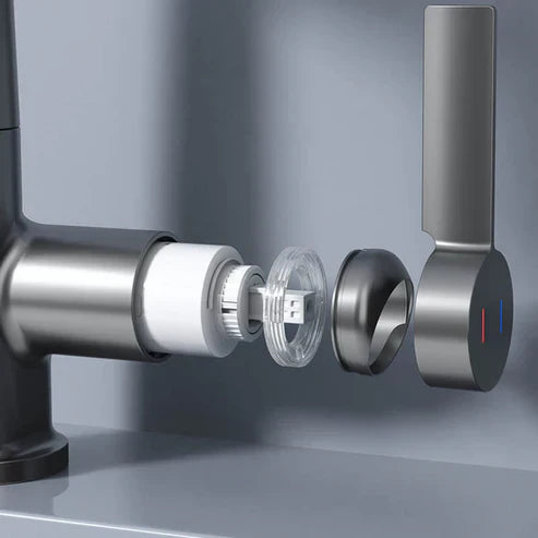 Aqualine FluxPull Pull Out Faucet With 60 cm Extendable Hose And 360 Swivel | Lersk