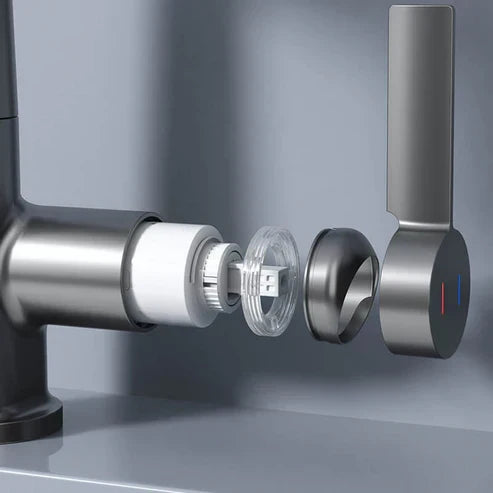 Aqualine FluxPull Pull Out Faucet With 60 cm Extendable Hose And 360 Swivel