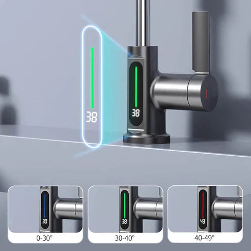 Aqualine FluxPull Pull Out Faucet With 60 cm Extendable Hose And 360 Swivel | Lersk