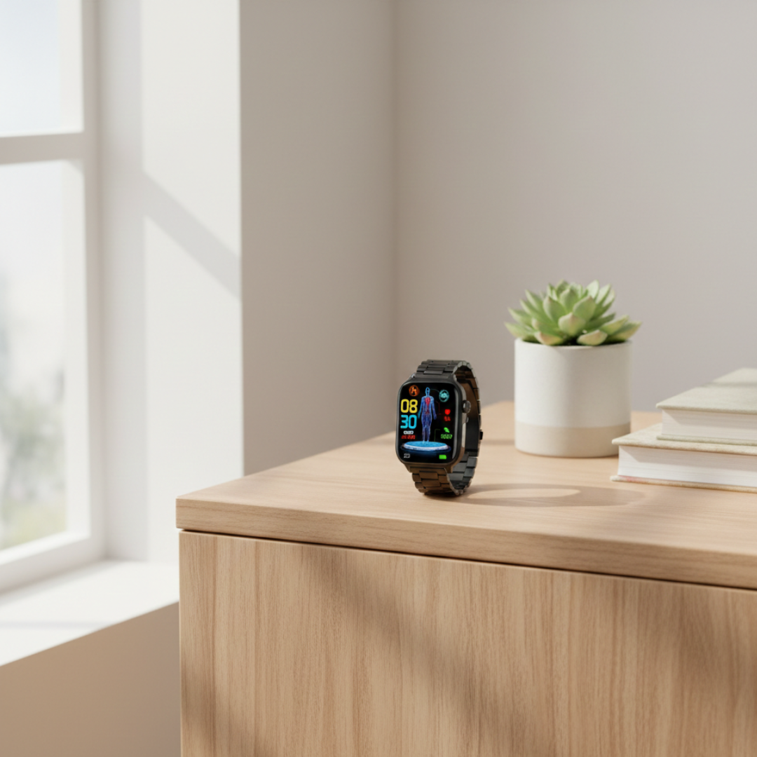 Smartwatch con display AMOLED e chiamate Bluetooth, impermeabile, per uso quotidiano | Lersk