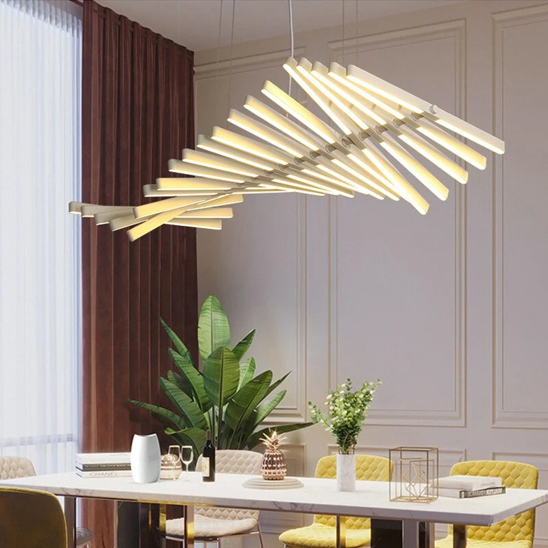 Rhythm Chandelier Rotating LED Rods for Modern Homes | Lersk