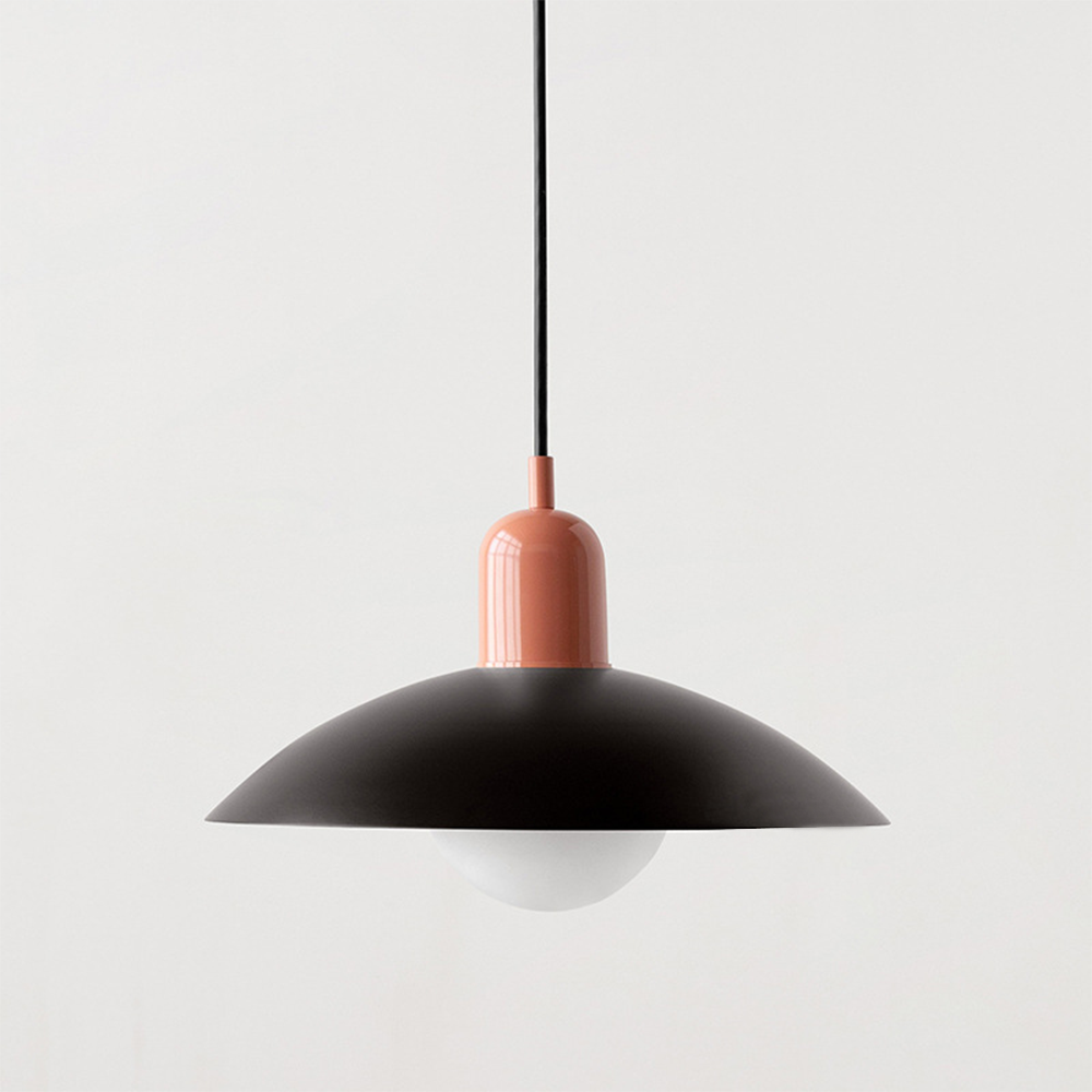 Lyraen Macaron Bauhaus LED lysekrone med åbent bunddesign til spisestue | Lersk