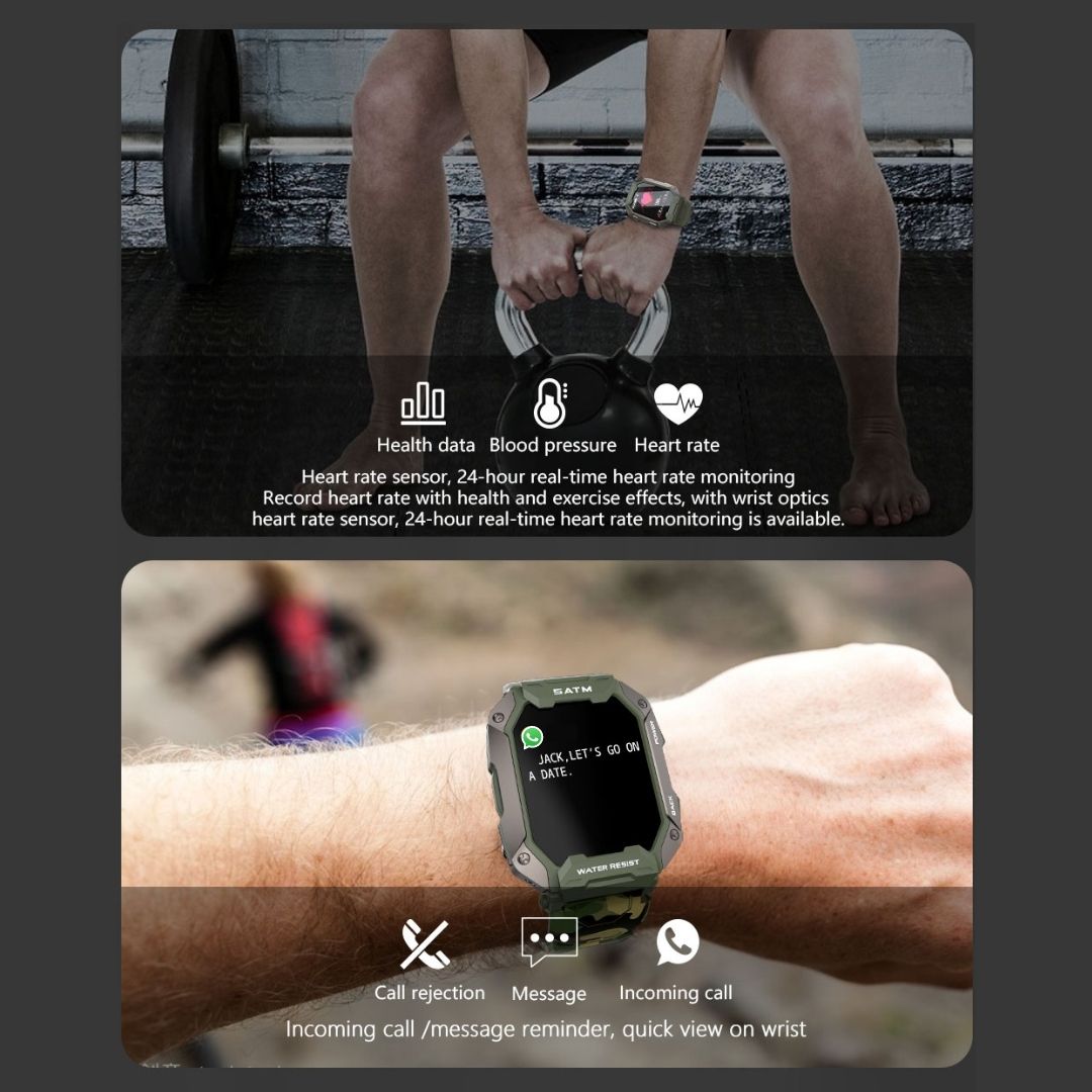 Sentinel Trek Tactical Smartwatch With Extended Battery For Harsh Environments | Lersk