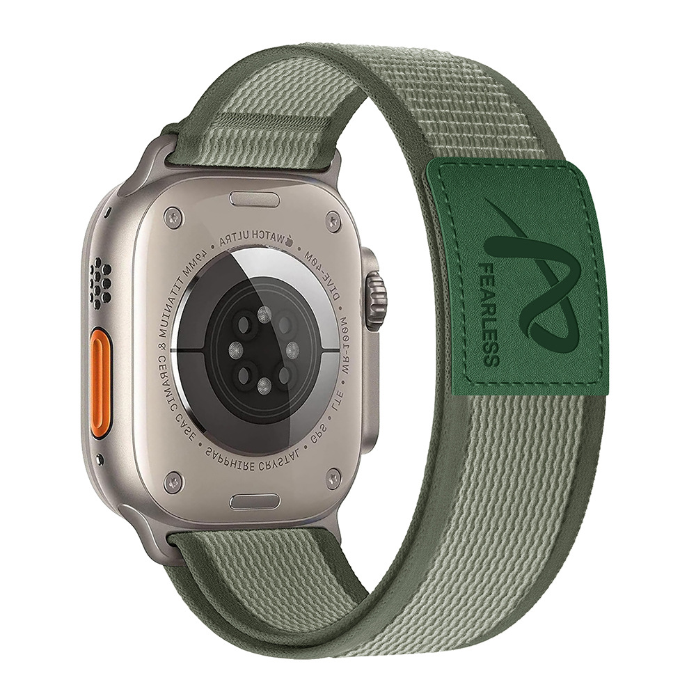 Rivaro Trail Loop Nylonarmband mit Lederetikett für Apple Watch | Lersk