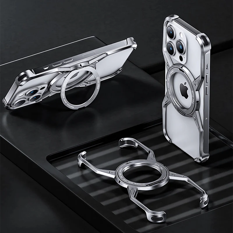Avelon 360° Magnetic Pivot Ring Stand Case With Air Cushion | Lersk