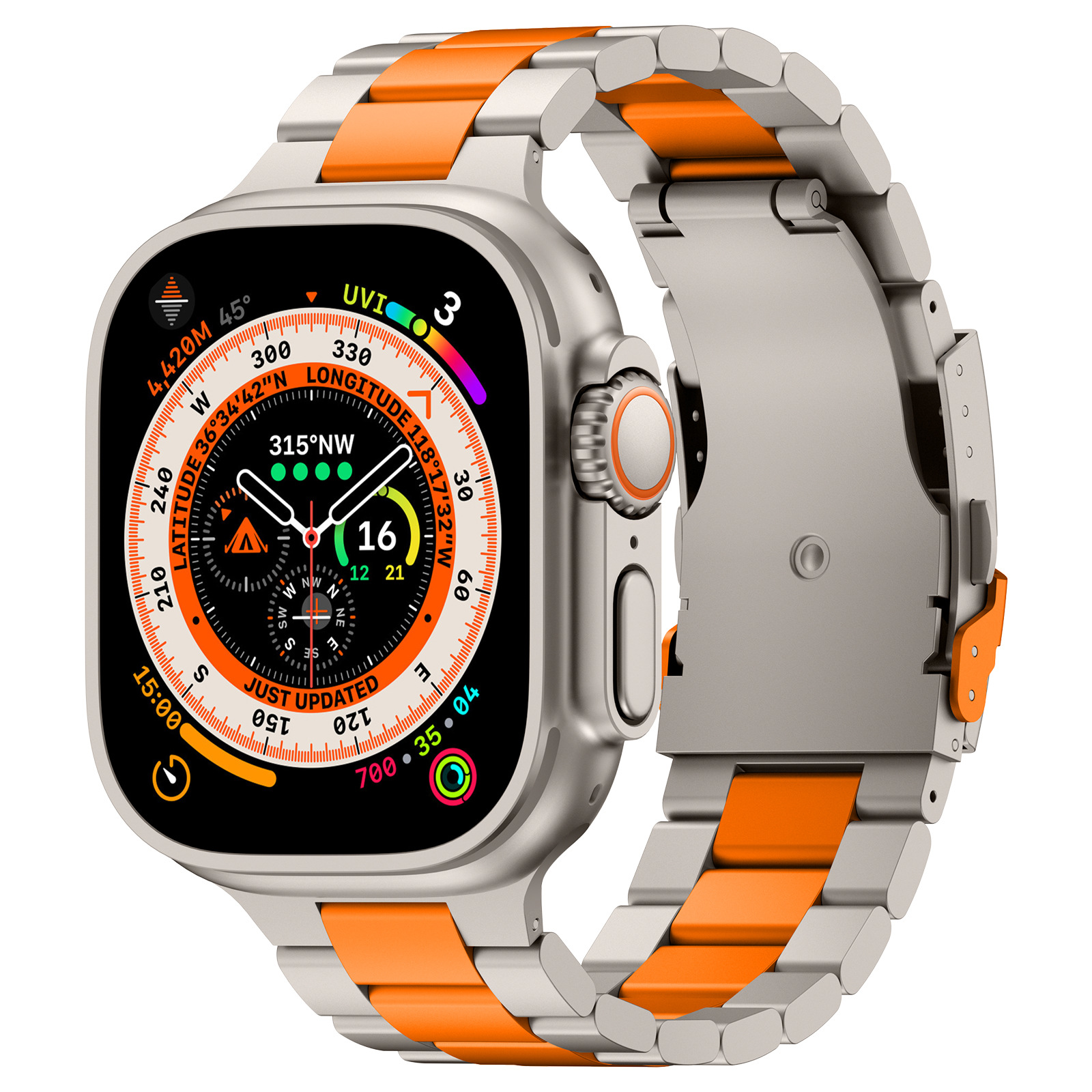 Cinturino Kestrel in Titanio con Fibbia di Sicurezza Potenziata per Apple Watch | Lersk
