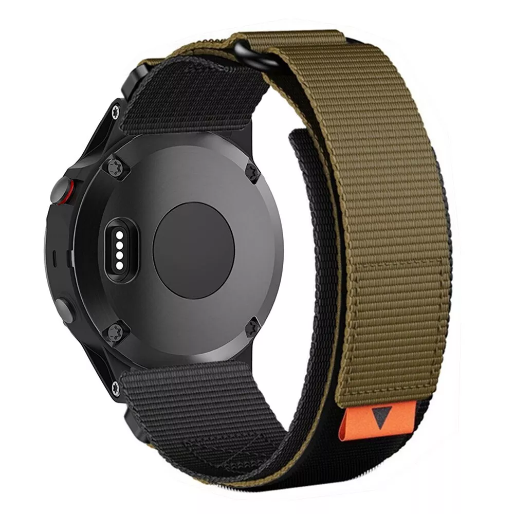 RidgeLine Taktisches Nylon-Uhrenarmband kompatibel mit Garmin Tactix & Fenix 8/7/7X/6/6X