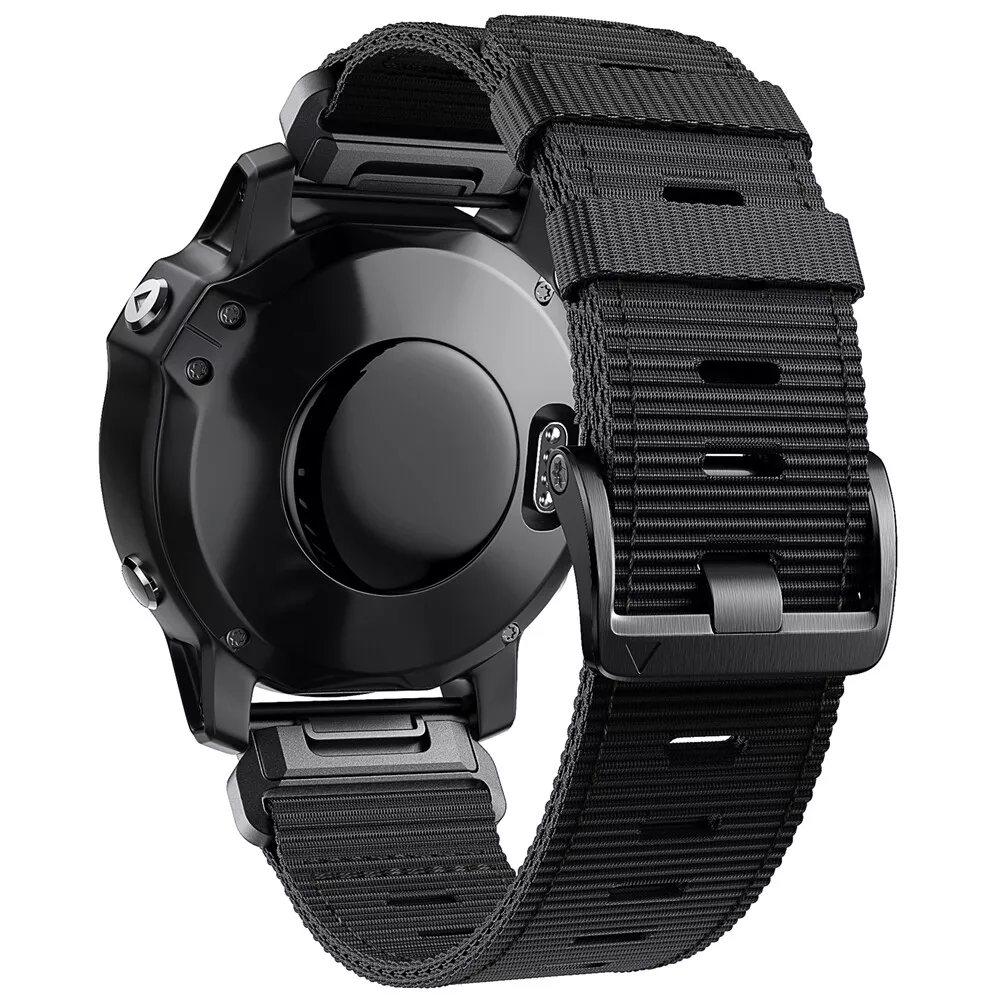 Rivaro Tactical Outdoor Nylon Watch Strap For Garmin Fenix 6X, 6 Pro, 8, 7, 7X, 5, 5X Plus | Lersk