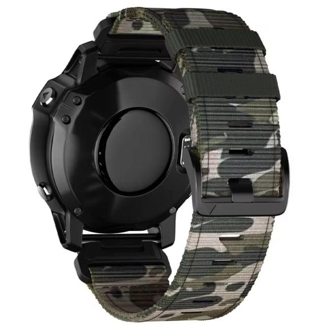 Rivaro Tactical Outdoor Nylon Watch Strap For Garmin Fenix 6X, 6 Pro, 8, 7, 7X, 5, 5X Plus | Lersk