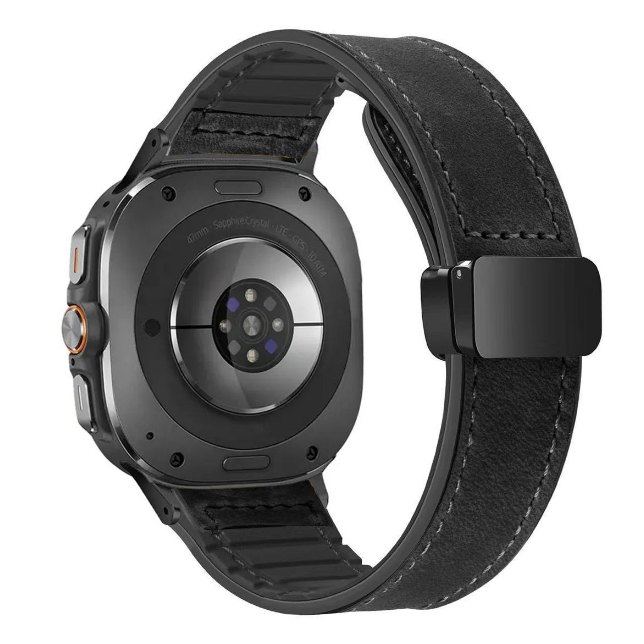 Velora Magnetisches Silikon- und Lederarmband für Samsung Watch Ultra | Lersk