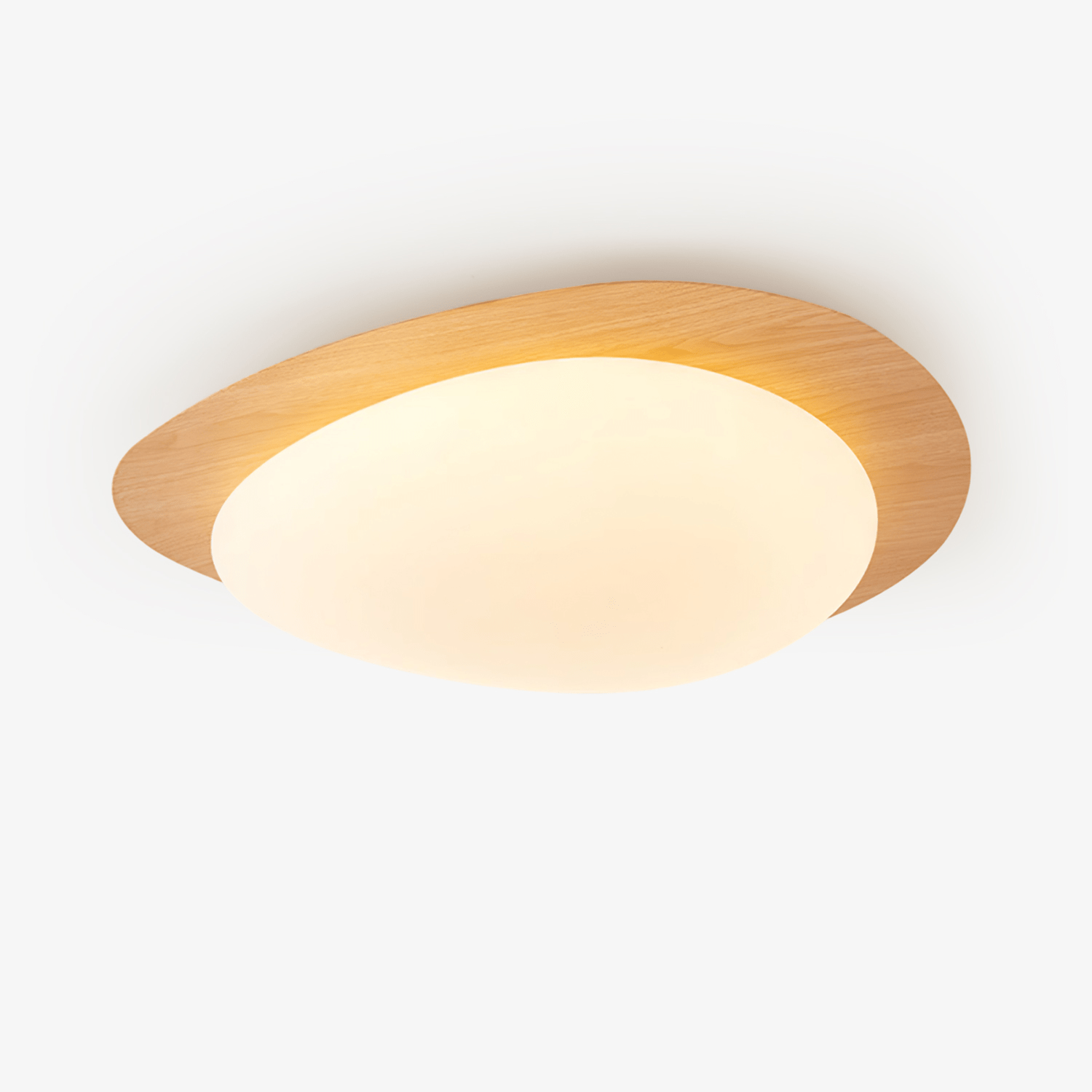 Luz de Teto NexaRipple Walnut Pebble com Brilho Quente | Lersk