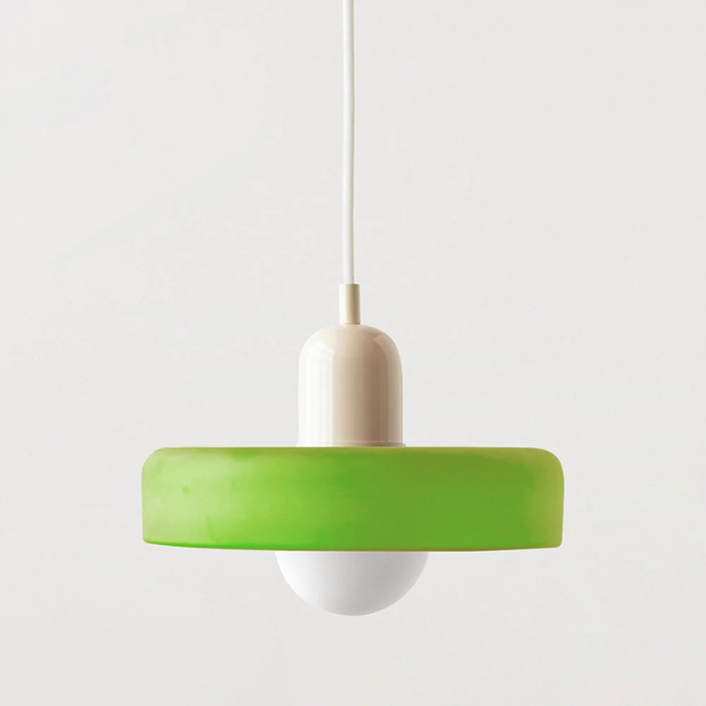 Aurelo Colored Glass Bauhaus Pendant Light for Dining Rooms | Lersk