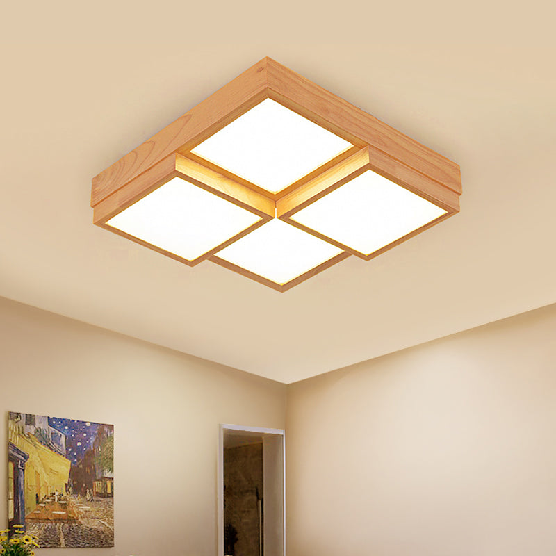 TimberLume Wood Ceiling Lamp - Elegant Multi-Light Fixture | Lersk